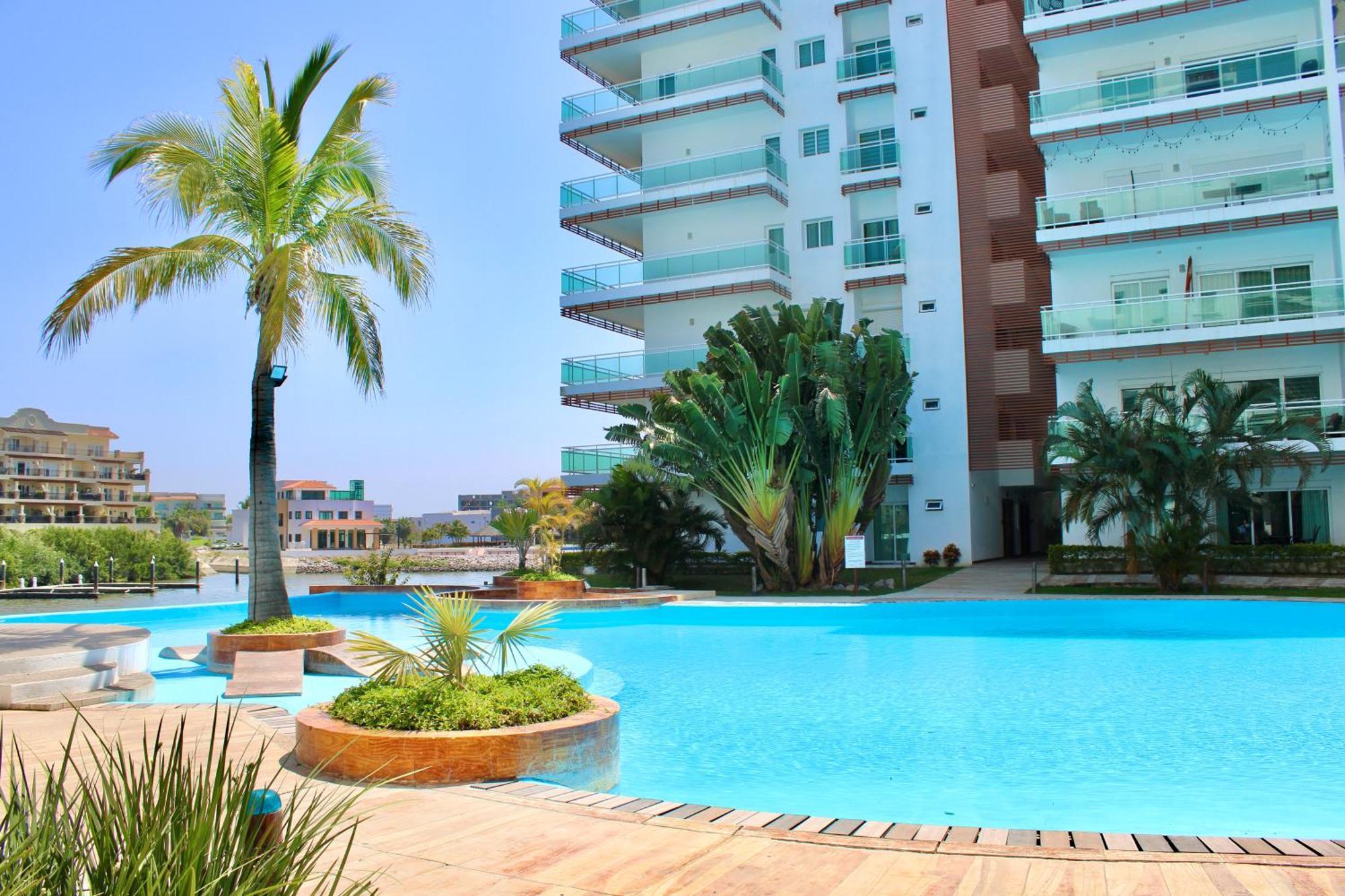Condominio Con Una Bonita Vista Del Puerto Deportivo De G P S Rentas 마사틀란 외부 사진